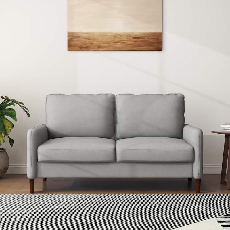 Living Room Loveseat Linen Sofa