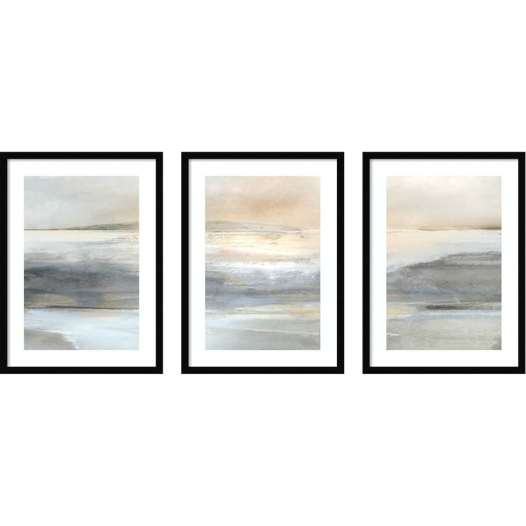 Abstract Land 3 Piece by Dan Hobday Framed Wall Art Prints