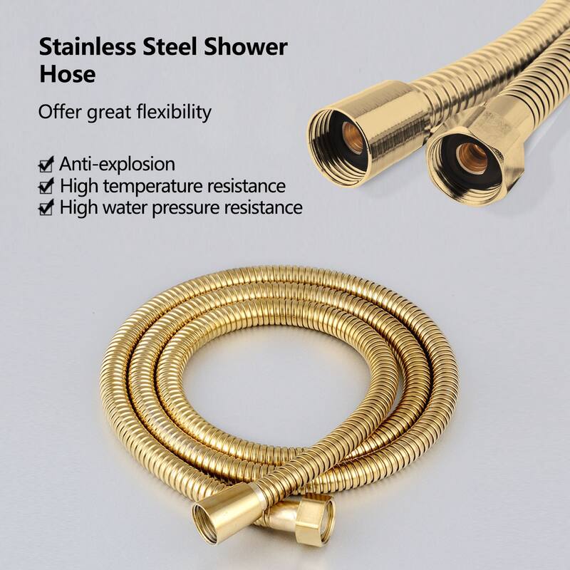 Topcraft Floor Mounted Bathtub Filler with Handheld Showerhead