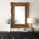 preview thumbnail 2 of 5, Uttermost Emerson Scalloped Antique Gold Mirror - 51'' H X 36.25'' W X 2.5'' D