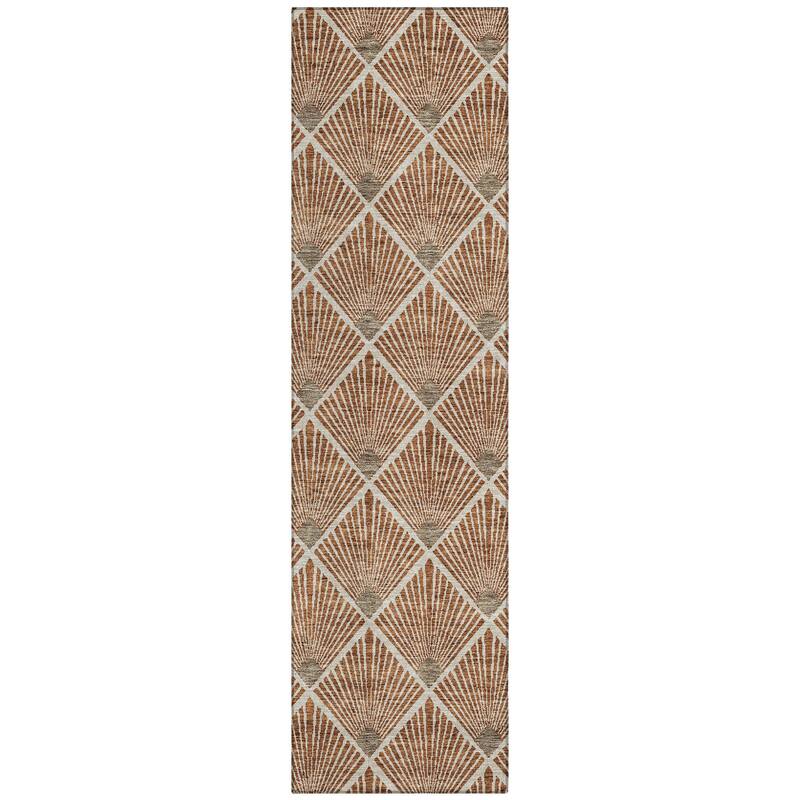 Machine Washable Indoor/ Outdoor Chantille Modern Shells Rug