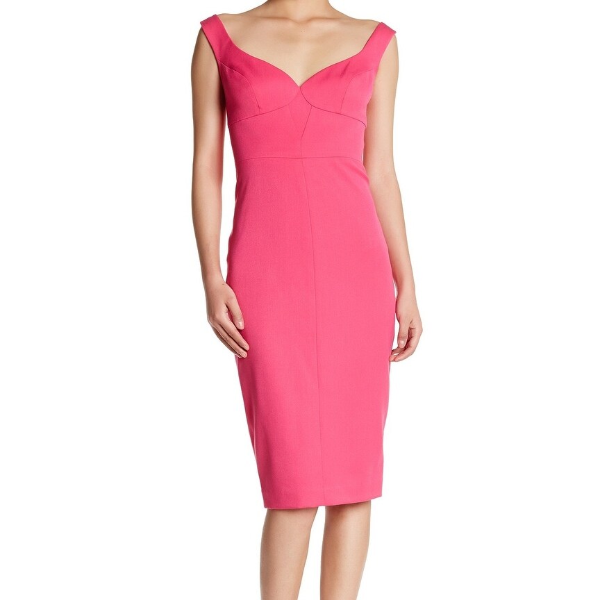 black halo pink dress