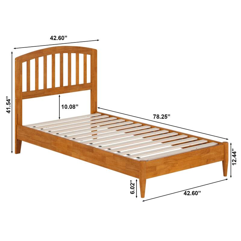 Quincy Solid Wood Low Profile Platform Bed