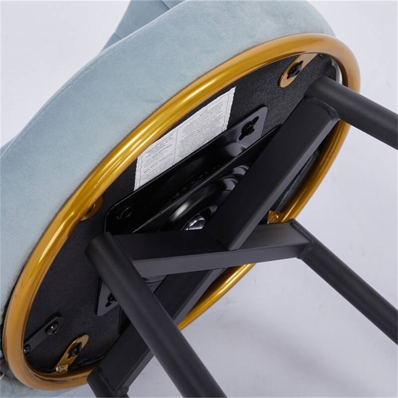 Counter Height Bar Stools Set of 2,360° Swivel Upholstered Barstools