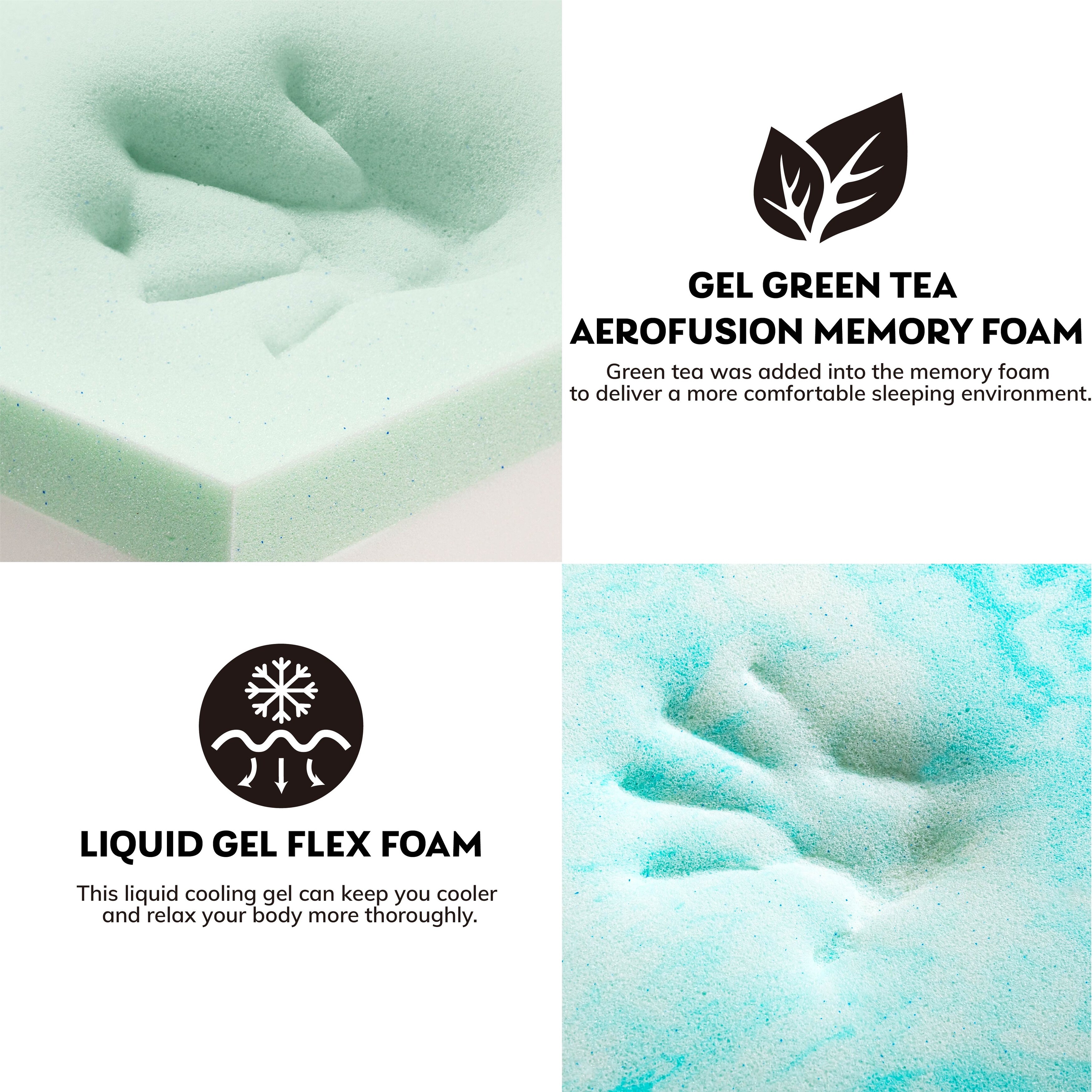 Cool gel memory store foam mattress king