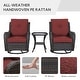preview thumbnail 60 of 83, Gymojoy 3 Piece Outdoor Wicker Swivel Rocker with Cushion & Table