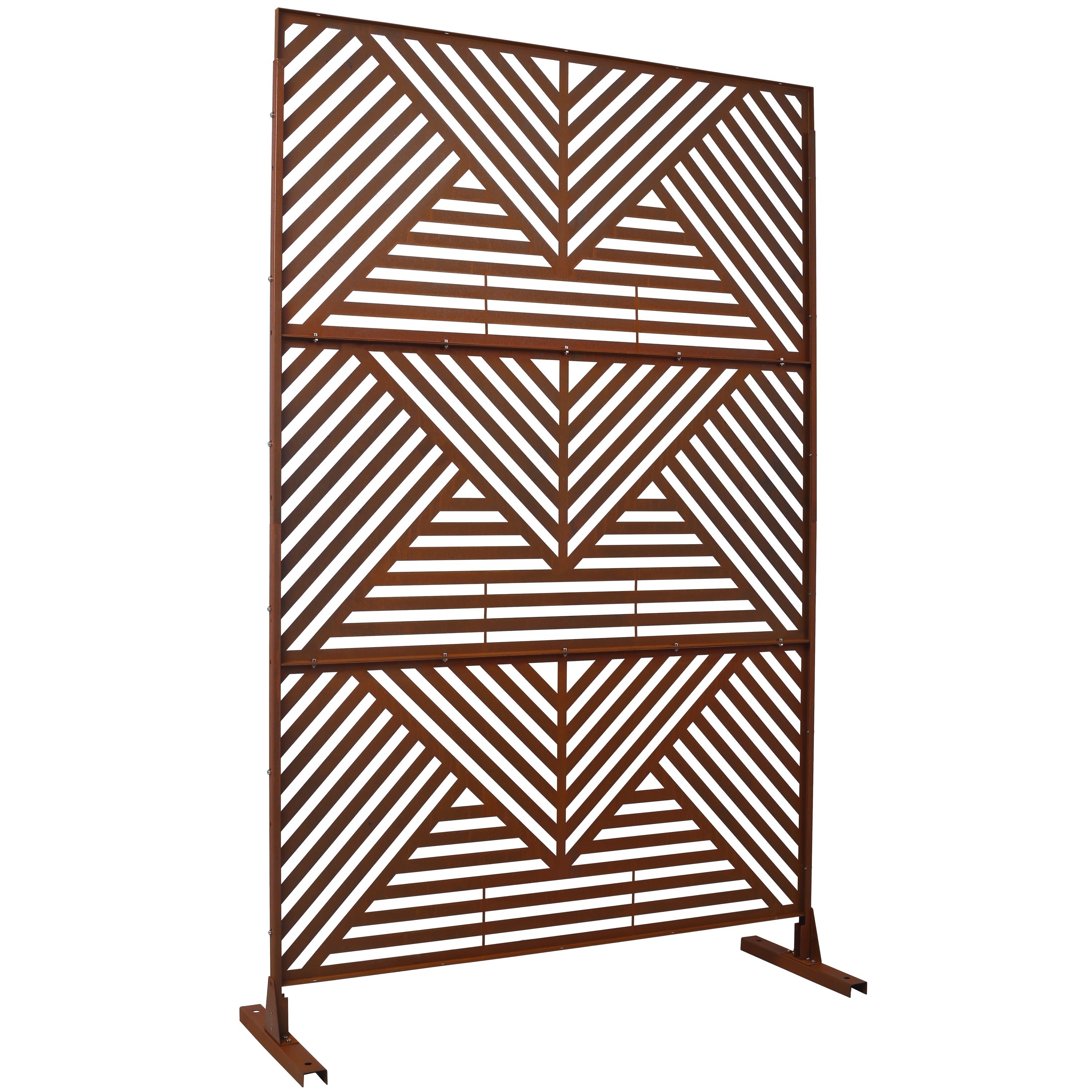 Outdoor & Indoor Privacy Screen Metal Privacy Screen 76" H×48" W