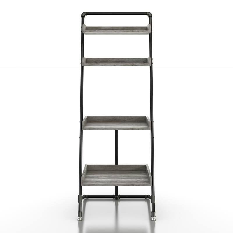 Callana Rustic 4-Shelf Ladder Display Shelf by Furniture of America