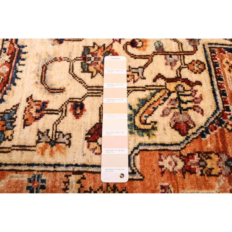 ECARPETGALLERY Hand-knotted Aryana Ivory Wool Rug - 5'8 x 7'10