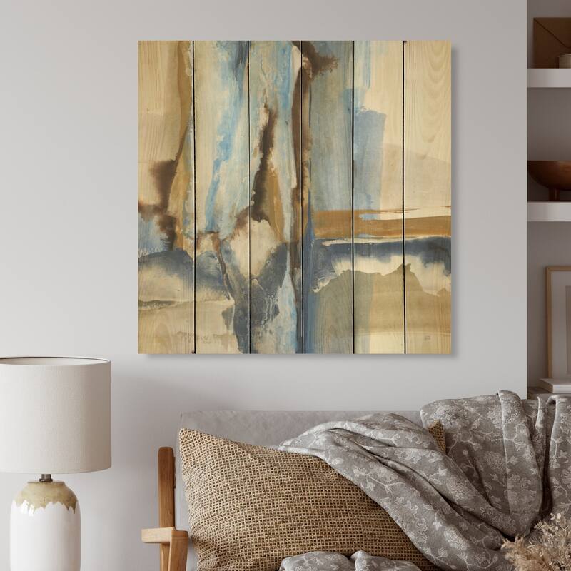 Designart 'River Run II' Vintage Wood Wall Art Panels Natural Pine