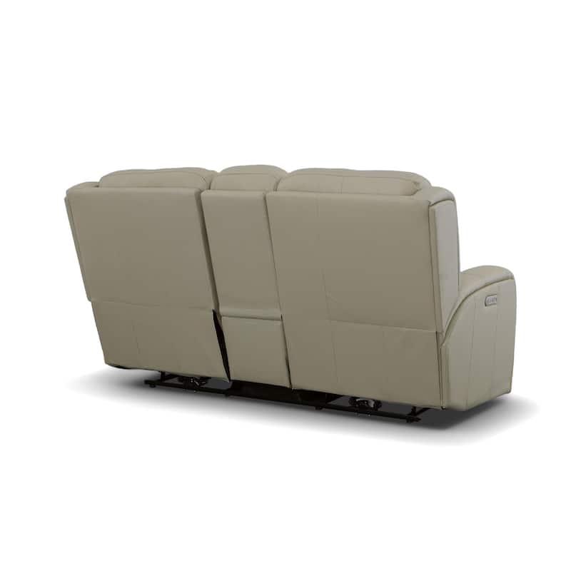 Grant Power Reclining Loveseat with Console and Power Headrests by Flexsteel