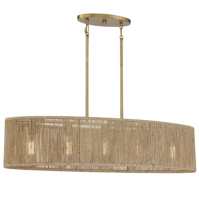 Savoy House 1-1738-5 Ashe 5 Light 42" Wide Linear Chandelier