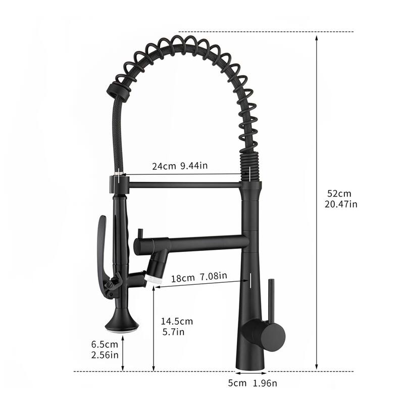 Pre-rinse kitchen faucet