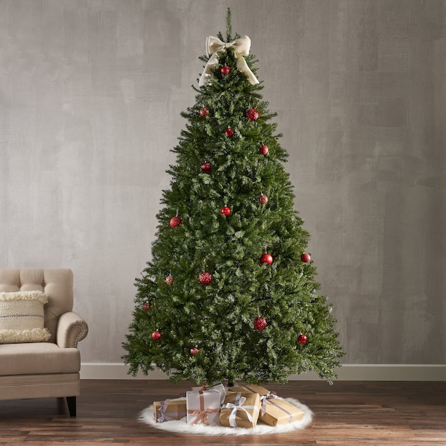 9-foot Fraser Fir Artificial Christmas Tree by Christopher Knight Home - 64.00" L x 64.00" W x 108.00" H - Unlit