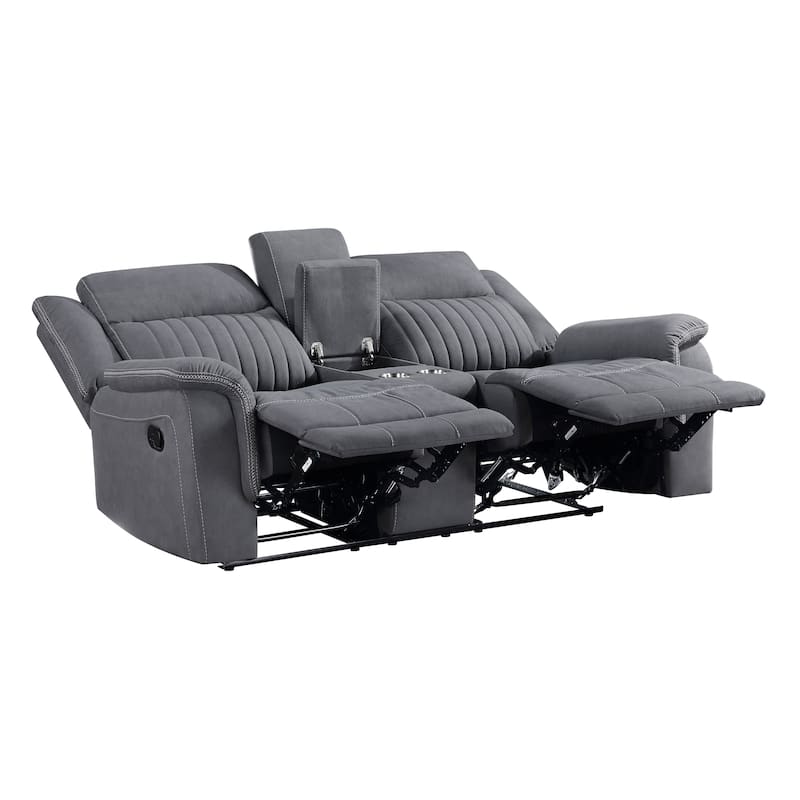 Lenore 3-Piece Microfiber Manual Reclining Sofa Set