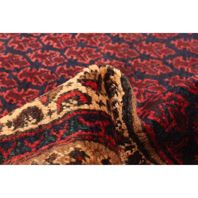 ECARPETGALLERY Hand-knotted Teimani Dark Navy Wool Rug - 2'10 x 4'9