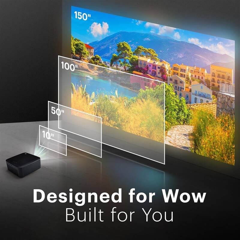 Kodak FLIK X20 Full HD Smart Projector Kit with 100" Screen, Tripod, Remote, Wi-Fi, EVA Case