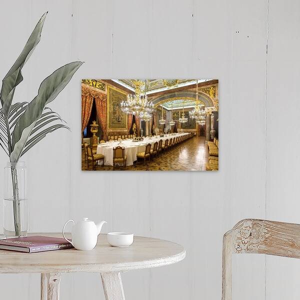 Shop Madrid Dining Room In Royal Palace Spain Canvas Wall Art