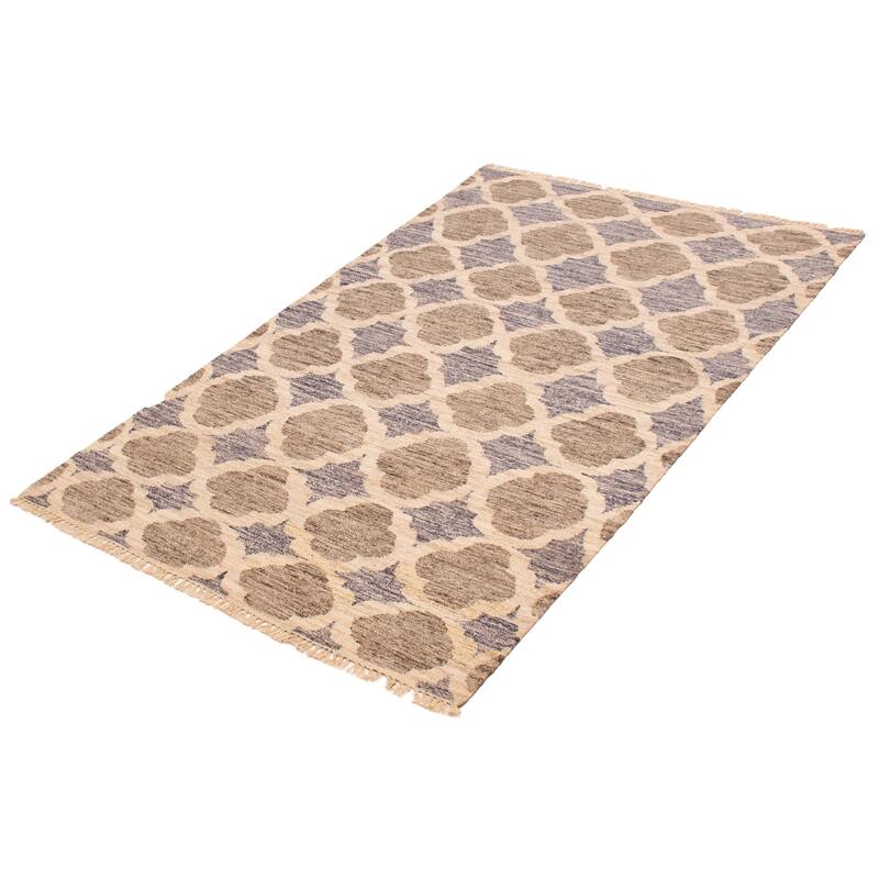 Ankara Ivory Kilim 5'1" x 8'1" - 5'1 x 8'1