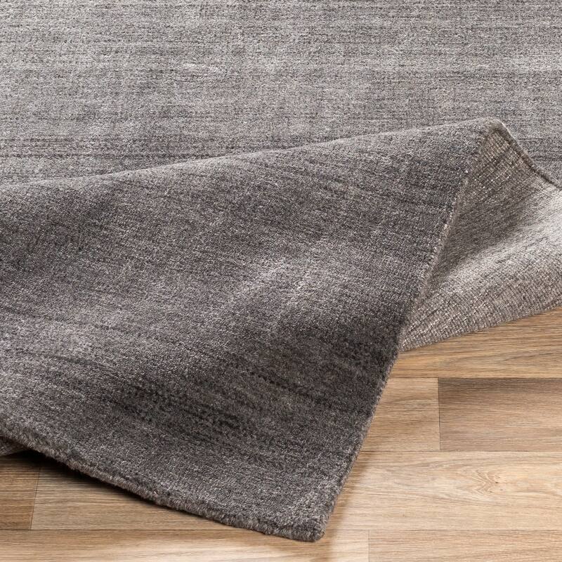 Viteri Handmade Solid Wool Blend Area Rug