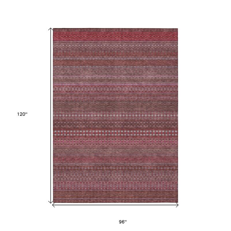 Alvaso Stripe Weather Resistant Blended Style Outdoor Rug