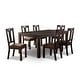 preview thumbnail 8 of 7, Furniture of America Sorn Rustic Walnut Solid Wood Dining Set