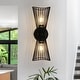 preview thumbnail 20 of 30, 2-Light Black/Gold Wall Sconces 16 Inch Modern Wall Sconce - N/A