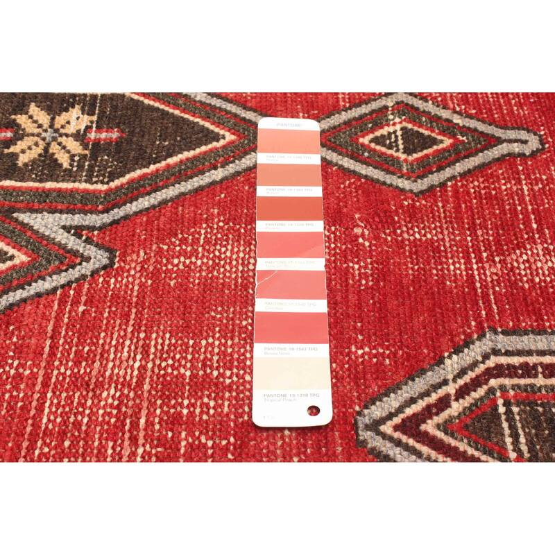 ECARPETGALLERY Hand-knotted Andelz Red Wool Rug - 3'7 x 5'10