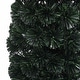 preview thumbnail 29 of 40, vidaXL Christmas Tree Decoration Artificial Slim Tree with Stand Fiber Optic