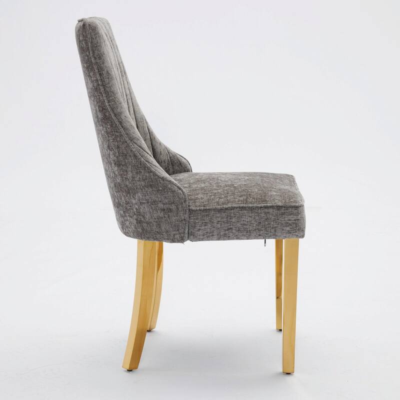 Rayon Cloth Flocking Chenille Dining Chairs