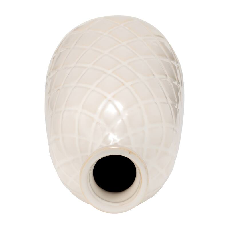Sagebrook Home Neutral Ceramic Vase