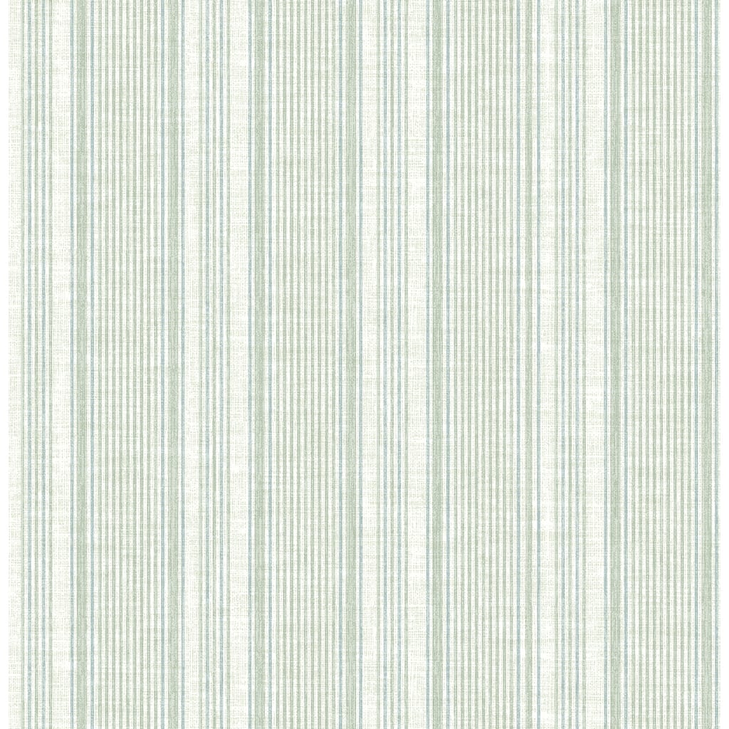 A-Street Prints Ayanna Light Green Striped Wallpaper