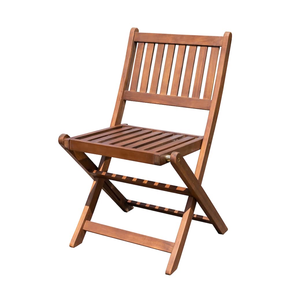 Acacia Folding Dining Chairs (Set Of 4)