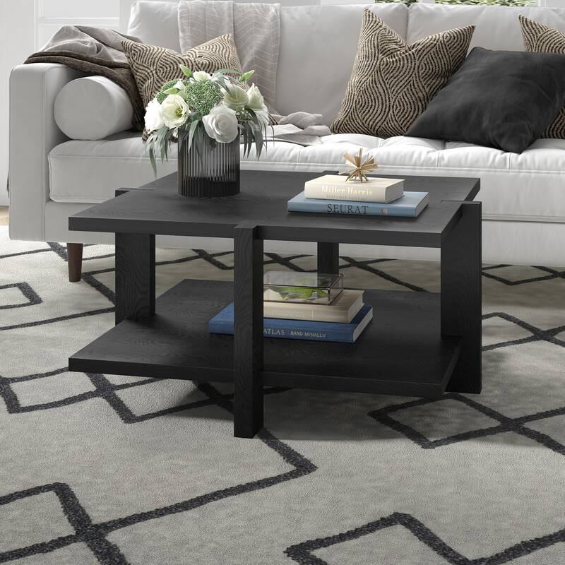 Ingrid 34.66" Wide Square Coffee Table