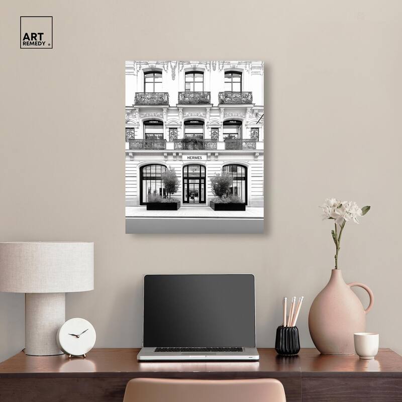 Lux Store Front Canvas by Art Remedy, Gallery Wrapped