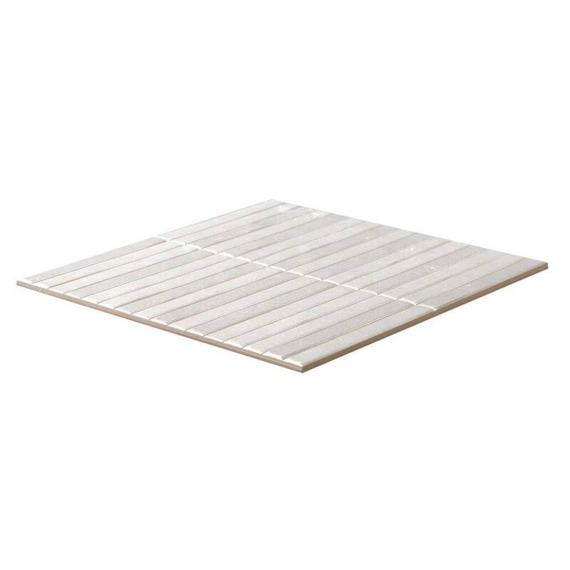 Castilla 14x14 Glossy Porcelain Textured Ribbed Tile - Wall, Backsplash