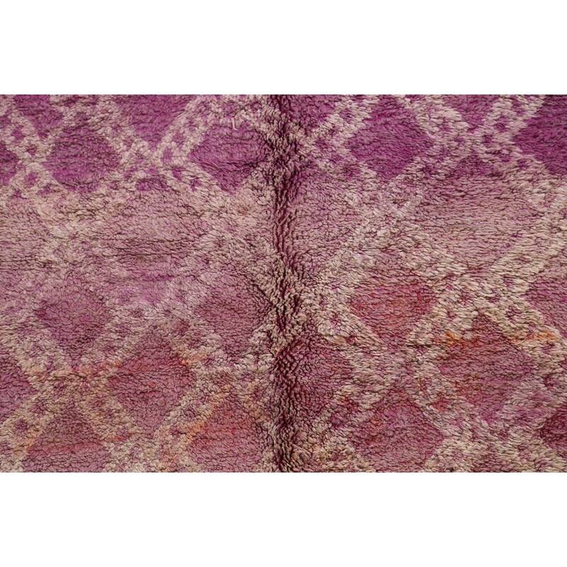 Antique Tribal Moroccan Area Rug Wool Hand-knotted Oriental Carpet - 5'8" x 11'3"