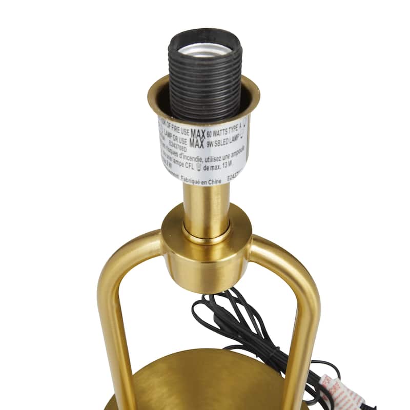 Metal Paper Clip Floor Lamp - Gold - Roche River Decor