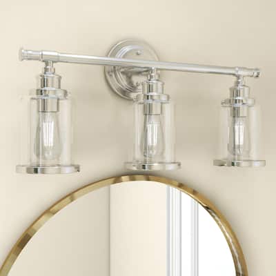 3 Light Vanity Light Fixture with Bathroom Set - 23.5"x7.37"x12"