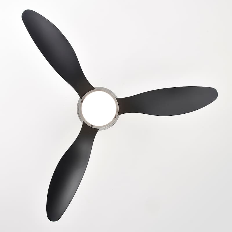 Modern Minimalist Ceiling Fan Light with 3 Blades and DC Motor, Speed Adjustment Function for Bedroom and Living Room