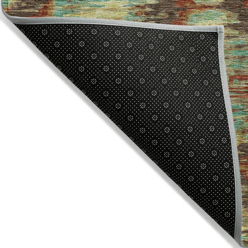 Machine Washable Indoor/ Outdoor Chantille Contemporary Abstract Rug