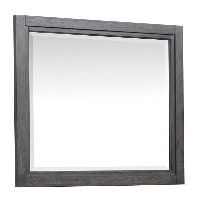 Magnussen Home Plum Creek Ravenwood Black Drawer Dresser with Landscape Mirror