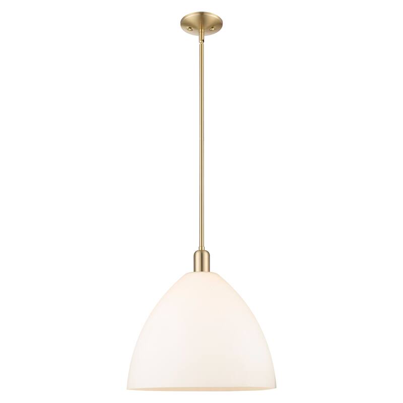 Innovations Lighting Endless Possibilities Arcadia - Bristol - 1 Light 16" Stem Hung Mini Pendant - Champagne Bronze/Matte White