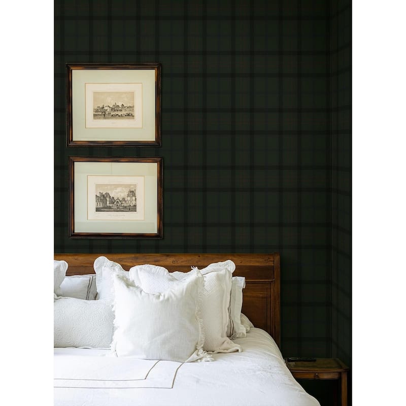 NextWall Tailor Plaid Peel and Stick Wallpaper