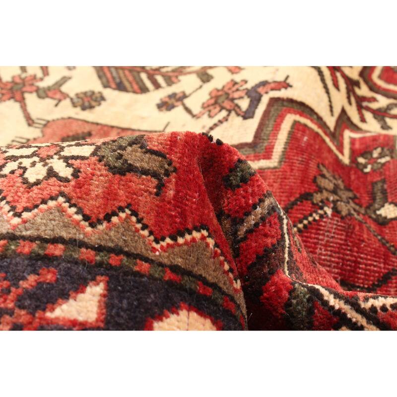 ECARPETGALLERY Hand-knotted Konya Anatolian Dark Red Wool Rug - 4'11 x 6'8