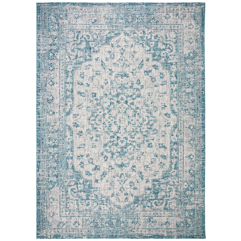 SAFAVIEH Courtyard Boud Indoor/ Outdoor Waterproof Patio Backyard Rug
