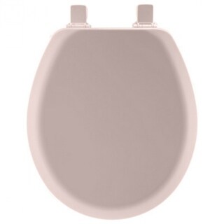 46ECDG-023 Toilet Seat, Round, Wood, Pink, Twist Hinge