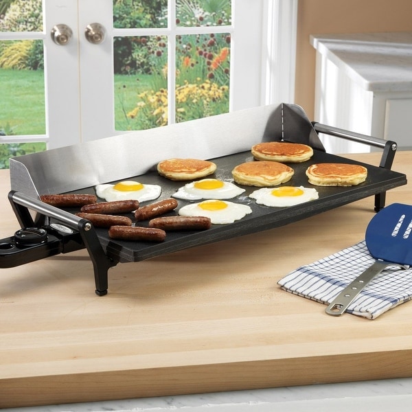 Electric shop grill skillet