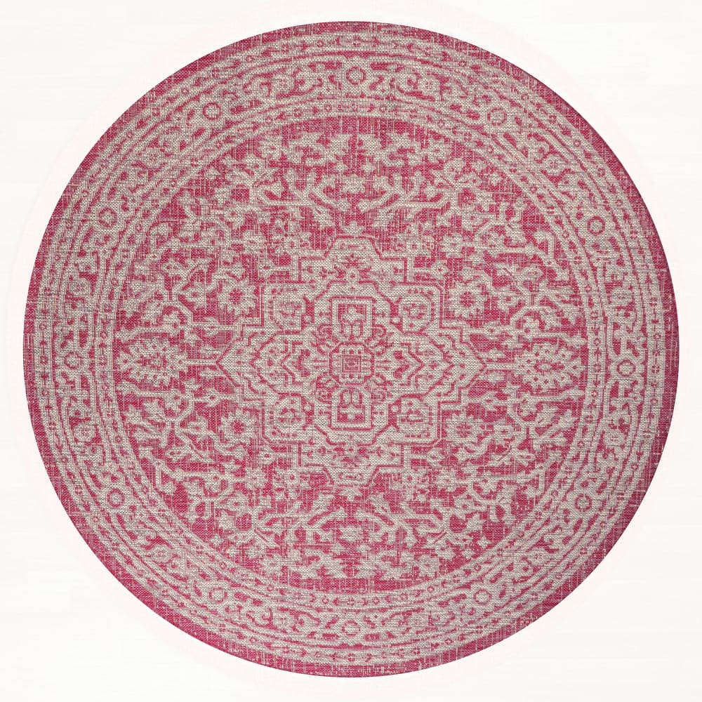 JONATHAN Y Rozetta Medallion Textured Weave Indoor/Outdoor Area Rug