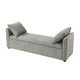 preview thumbnail 19 of 69, Franco Modern Upholstered Storage Bench with Two Throw Pillows and Thick Padded Cushion